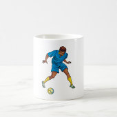 Fußballspieler in Blau Kaffeetasse