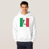 Fußballspieler, Italien, anpassbar Hoodie (Vorne ganz)
