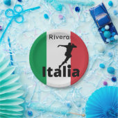 Fußballspieler, Italien, anpassbar Pappteller (Party)