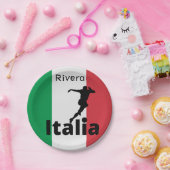 Fußballspieler, Italien, anpassbar Pappteller (Party)