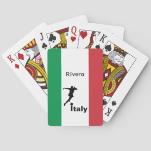 Fußballspieler, Italien, anpassbar Spielkarten