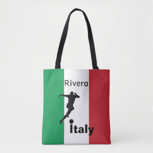 Fußballspieler, Italien, anpassbar Tasche