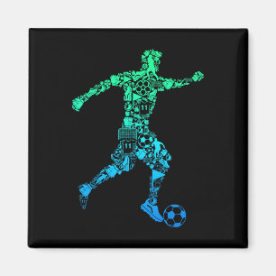Fußballspieler Jugend Männer Kinder Jungen Magnet
