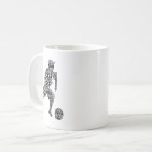 Fußballspieler Jungen Männer Kinder Kaffeetasse (Vorderseite Links)