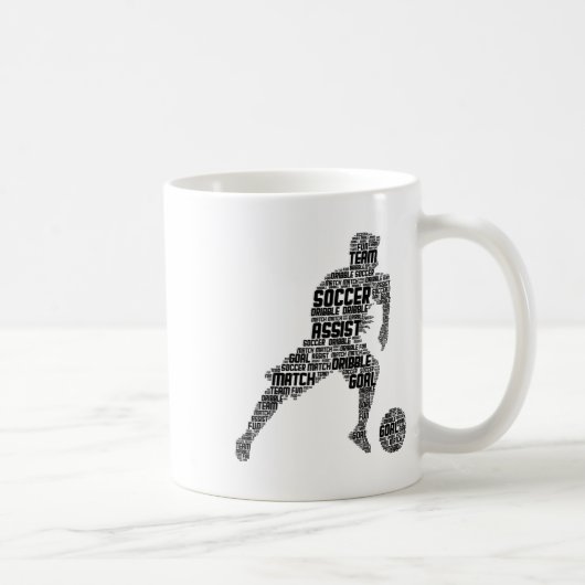 Fußballspieler Jungen Männer Kinder Kaffeetasse (Rechts)