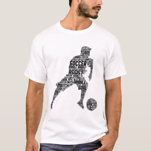 Fußballspieler Jungen Männer Kinder  T-Shirt