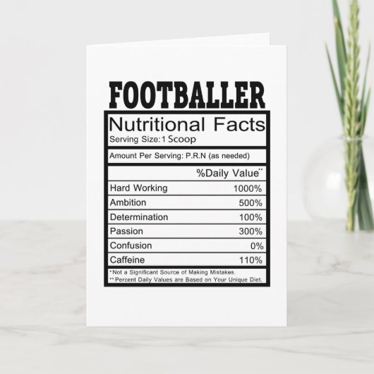 Fußballspieler Karte (Vorderseite)