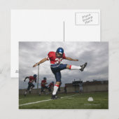 Fußballspieler Kicker Fußball 2 Postkarte (Vorne/Hinten)