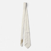 Fußballspieler Kicking Ball Blue Tan Necktie Krawatte (Rückseite)