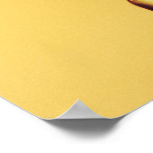 Fußballspieler knallt kniefern poster (Ecke)