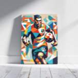 Fußballspieler KubismusCanvas Print Leinwanddruck<br><div class="desc">Der Soccer Player Cubism Canvas Print ist vollständig anpassbar und einzigartig,  um an Zuhause- und Bürowänden festzuhalten. Entworfen von Norman.R.</div>