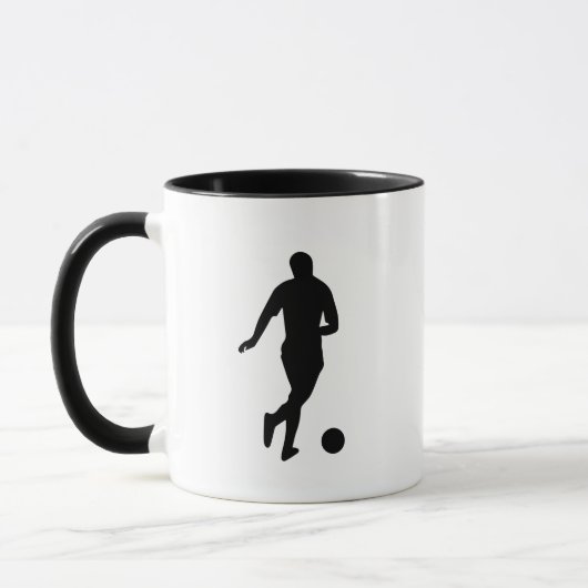 Fußballspieler Kunst Tasse (Links)