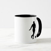 Fußballspieler Kunst Tasse (VorderseiteRechts)