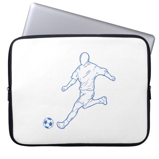 Fußballspieler Laptopschutzhülle (Vorderseite)