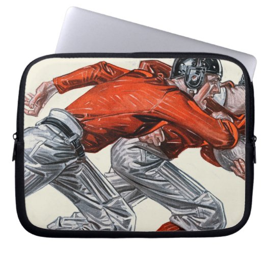 Fußballspieler Laptopschutzhülle (Vorderseite)