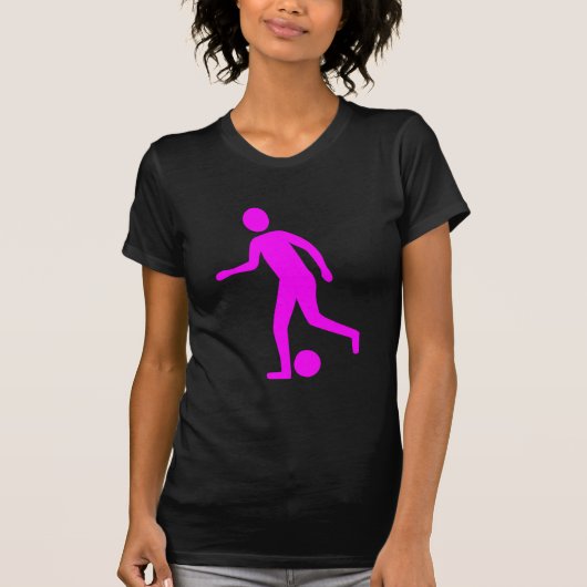 Fußballspieler - Magenta T-Shirt (Vorderseite)