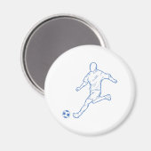 Fußballspieler Magnet (Vorderseite/Rückseite)