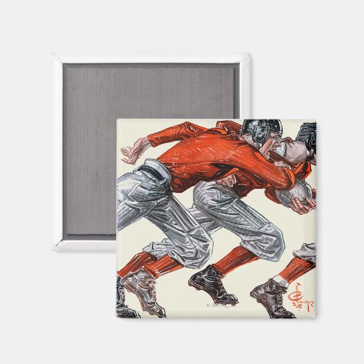 Fußballspieler Magnet (Vorderseite/Rückseite)