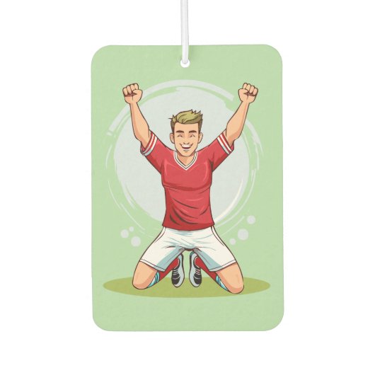 Fußballspieler Mann Autolufterfrischer (Vorderseite)