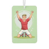 Fußballspieler Mann Autolufterfrischer (Rückseite)