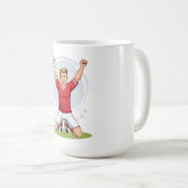 Fußballspieler Mann Kaffeetasse (VorderseiteRechts)
