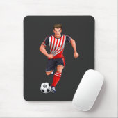 Fußballspieler Mann Mousepad (Mit Mouse)
