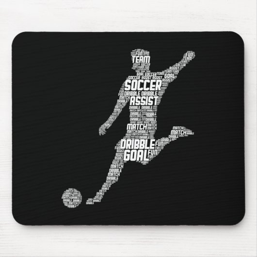 Fußballspieler Männer Kinder Jungen Mousepad (Vorne)