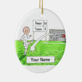 Fußballspieler - männlich, weiß keramik ornament (Rechts)