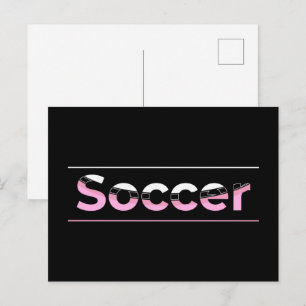 Fußballspieler Minimalistische Word Art - Arch Postkarte