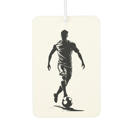 Fußballspieler mit Ball Autolufterfrischer (Vorderseite)