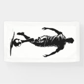 Fußballspieler mit Ball Banner (Horizontal)