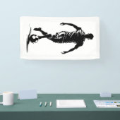 Fußballspieler mit Ball Banner (Messe)