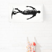 Fußballspieler mit Ball Banner (InSitu)