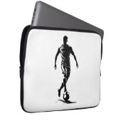 Fußballspieler mit Ball Laptopschutzhülle (Vorne Rechts)