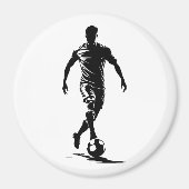 Fußballspieler mit Ball Magnet (Vorne)