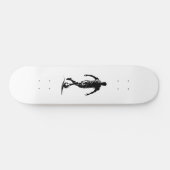 Fußballspieler mit Ball Skateboard (Horizontal)