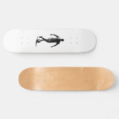 Fußballspieler mit Ball Skateboard (Horizontal)