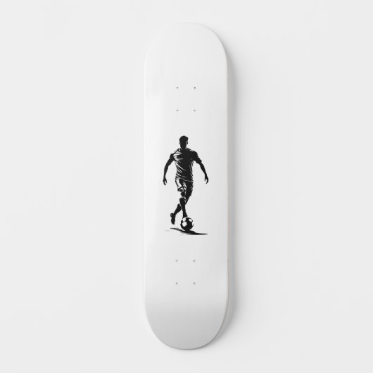 Fußballspieler mit Ball Skateboard (Vorderseite)