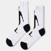 Fußballspieler mit Ball Socken (Linkes Detail)