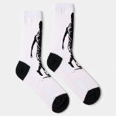 Fußballspieler mit Ball Socken (Rechts)