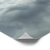 Fußballspieler mit Hubschrauber in der Luft Poster (Ecke)