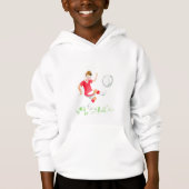 "Fußballspieler-" mit Kapuze KinderSweatshirt Hoodie (Vorderseite)