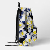 Fußballspieler mit Monogramm-Blaugoldfarben Bedruckter Rucksack (Links)