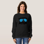Fußballspieler mit Sonnenbrille Sweatshirt (Vorne ganz)