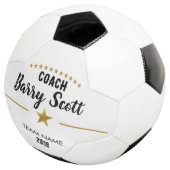 Fußballspieler Name personalisiert Coach Fußball (Dreiviertel)