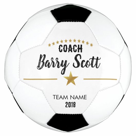 Fußballspieler Name personalisiert Coach Fußball (Vorderseite)