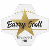 Fußballspieler Name personalisiert Fußball (Flach)