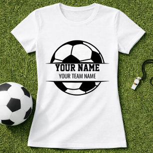 Fußballspieler Name & Team Individuelle Illustrati T-Shirt