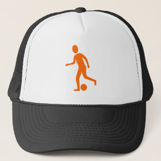 Fußballspieler - Orange Truckerkappe
