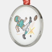 Fußballspieler Ornament Aus Metall (Links)